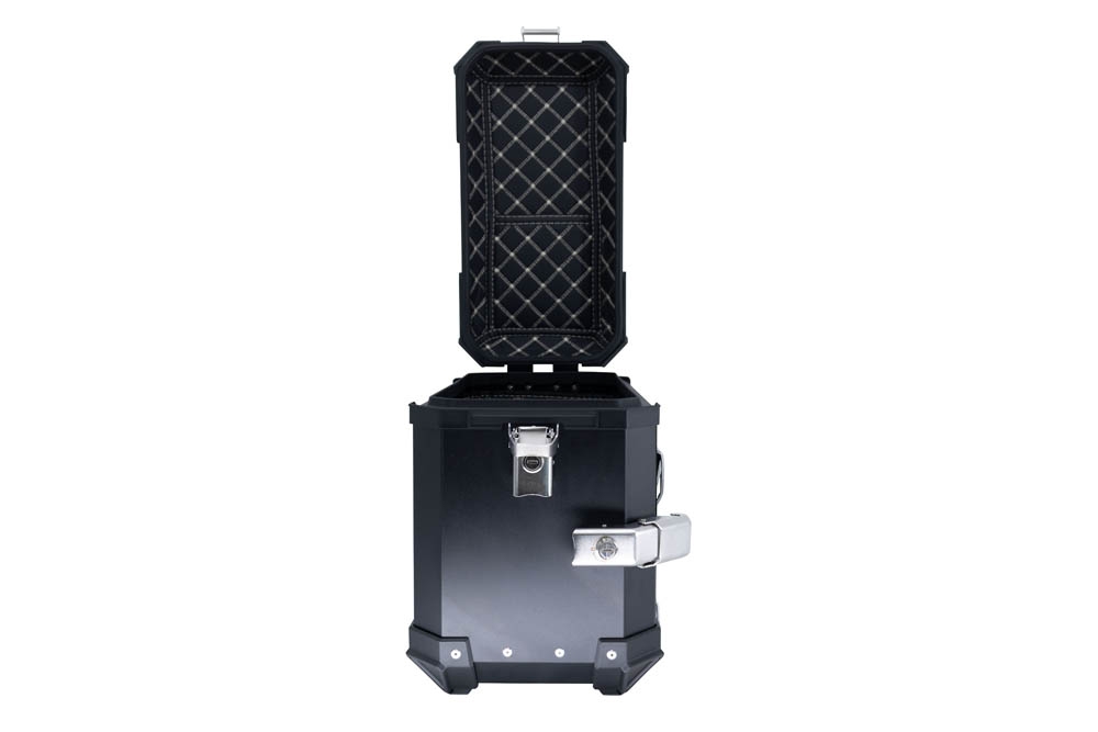 GPR TECH compatible with  Kawasaki Versys 650 2021/2022 e5 GPR TECH Pair of side cases aluminum made, black color with specific pannier holder Capacity 38 LT. + 38 LT.