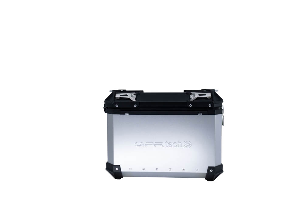 GPR TECH compatible with  Kawasaki Versys 650 2015/2016 e3 GPR TECH Pair of side cases aluminum made, silver color with specific pannier holder Capacity 38 LT. + 38 LT.