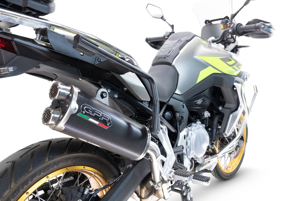 Exhaust compatible with Voge 900DSX 2024-2025, Dual Poppy, Slip-on exhaust including removable db killer and link pipe 
