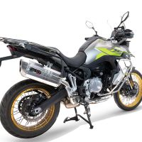 Exhaust compatible with Voge 900DSX 2024-2025, Hyper Sonic Titanium, Slip-on exhaust including removable db killer and link pipe 