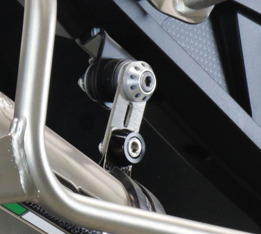 Exhaust compatible with Aprilia Tuareg 660 2021-2024, GP Evo4 Poppy, Slip-on exhaust including removable db killer and link pipe 