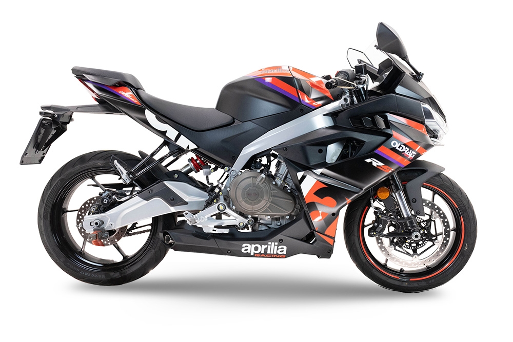 Exhaust compatible with Aprilia RS 457 2024-2025, Ghost Inox, Full system exhaust, including removable db killer 