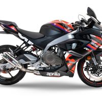 Exhaust compatible with Aprilia RS 457 2024-2025, M3 Inox , Full system exhaust, including removable db killer 