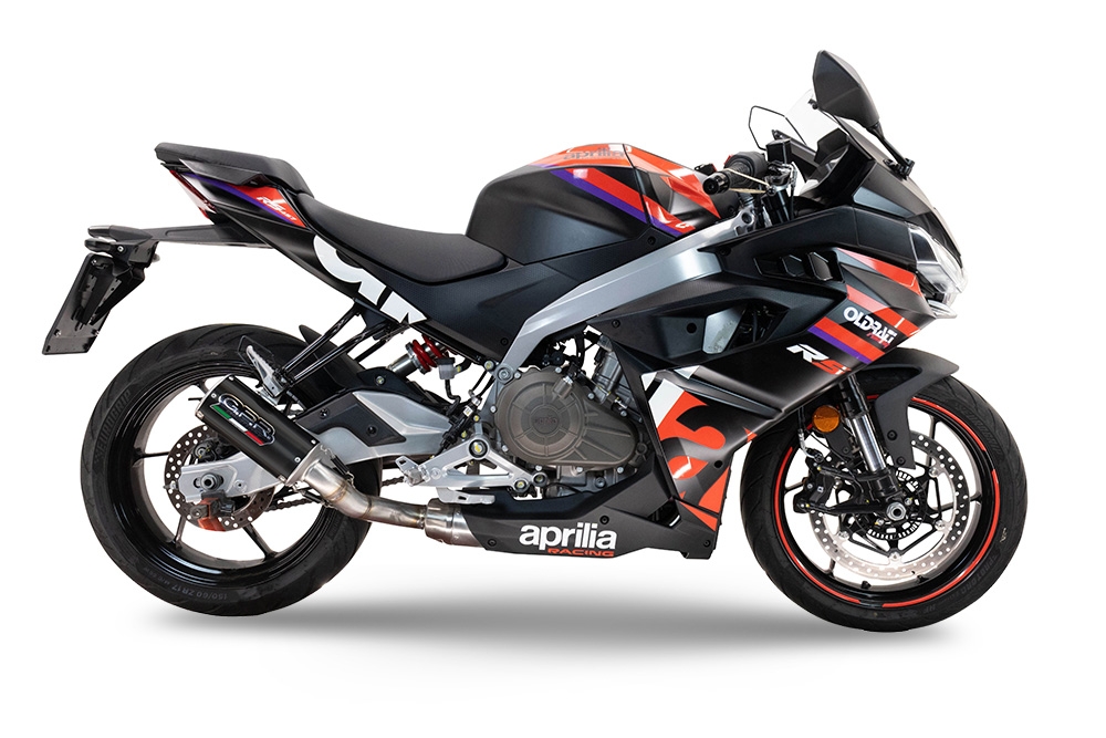 GPR exhaust compatible with  Aprilia RS 457 2024-2025, M3 Black Titanium, Full system exhaust, including removable db killer 