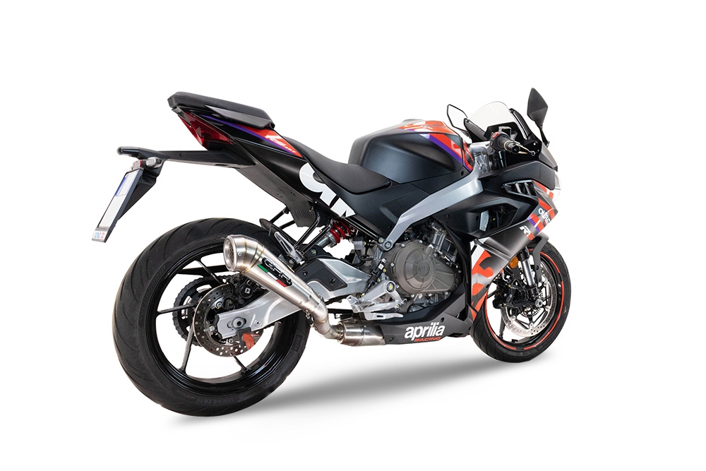 Exhaust compatible with Aprilia RS 457 2024-2025, Powercone Evo, Full system exhaust, including removable db killer 