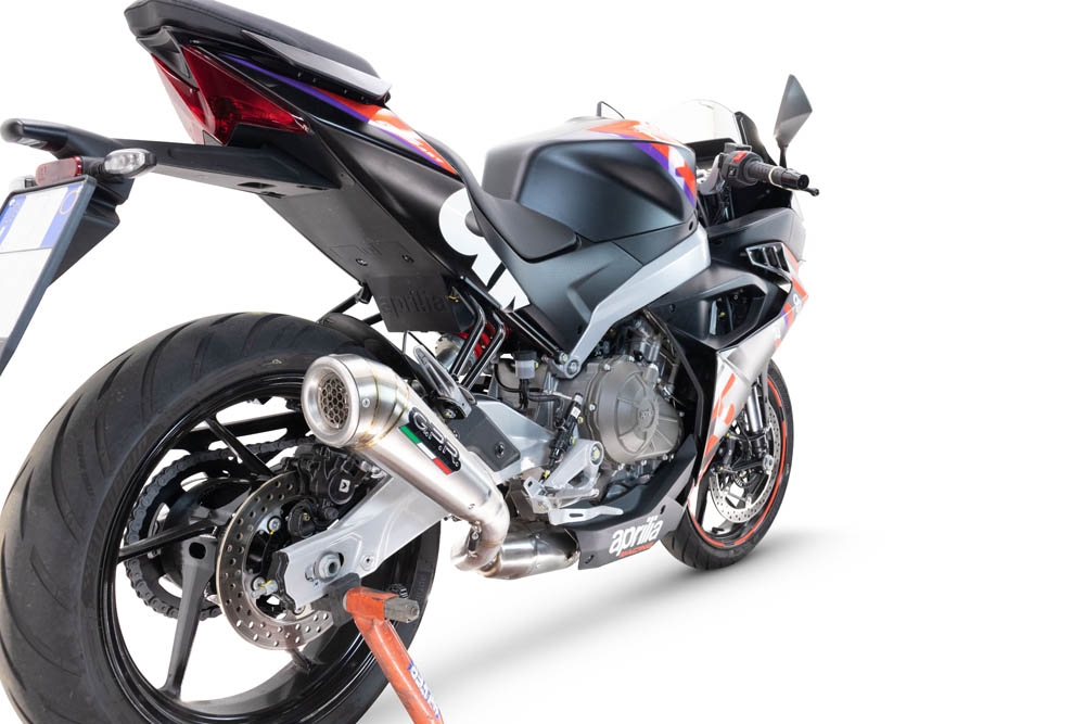 Exhaust compatible with Aprilia RS 457 2024-2025, Powercone Evo, Full system exhaust, including removable db killer 