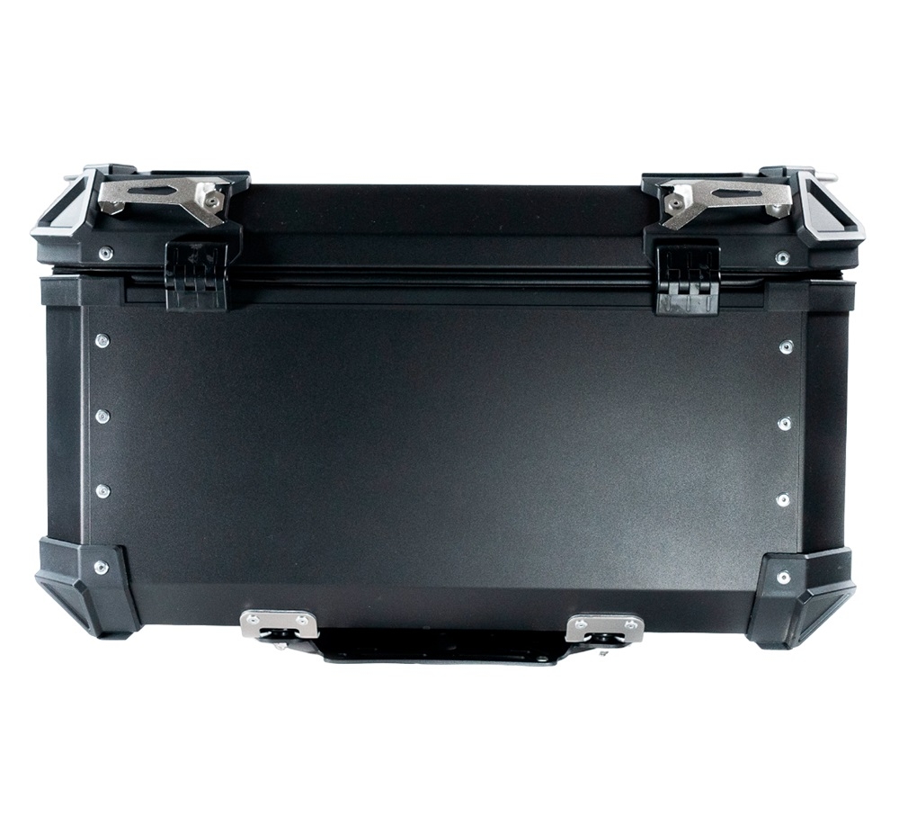 GPR TECH compatible with  Kawasaki Versys 650 2017/2020 e4 GPR TECH Top case in aluminum, black color with specific plate included Capacity 55 LT.