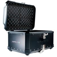 Baúl GPR TECH compatible con  Cf Moto 800 Mt Touring 2025/2026 e5 plus Baúl Alpi-Tech en aluminio, color negro con placa específica incluida Capacidad Litros 55
