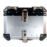 GPR TECH BAUL ALPI-TECH 35 LT. PLATA Baúl superior Top Case de aluminio, respaldo blando incluido, color plata con placa universal incluida Capacidad Litros 35