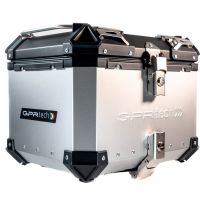 GPR TECH compatible with  Kawasaki Versys 650 2015/2016 e3 GPR TECH Top case in aluminum, silver color with specific plate included Capacity 35 LT.