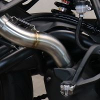 Exhaust compatible with Benelli 752S 2022-2024, M3 Poppy , Slip-on exhaust including removable db killer and link pipe 
