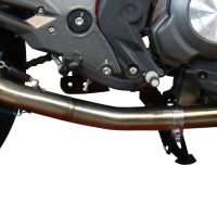 Exhaust compatible with Benelli Bn 302 S 2017-2024, Furore Evo4 Nero, Slip-on exhaust including removable db killer and link pipe 