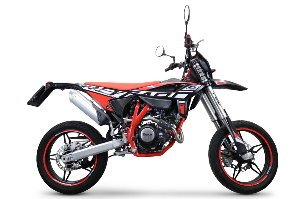 Exhaust compatible with Beta RR 125 4T Enduro 2021-2024, Decatalizzatore, Decat pipe 