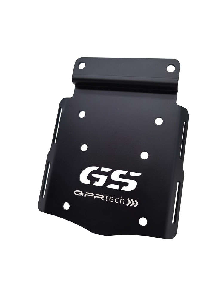 GPR TECH compatible with  Bmw F 700 Gs 2011/2015 GPR TECH Specific fitting plate Top Case ALPITECH 35 LT compatible with original luggage rack,stainless steel made with 4 anchor points