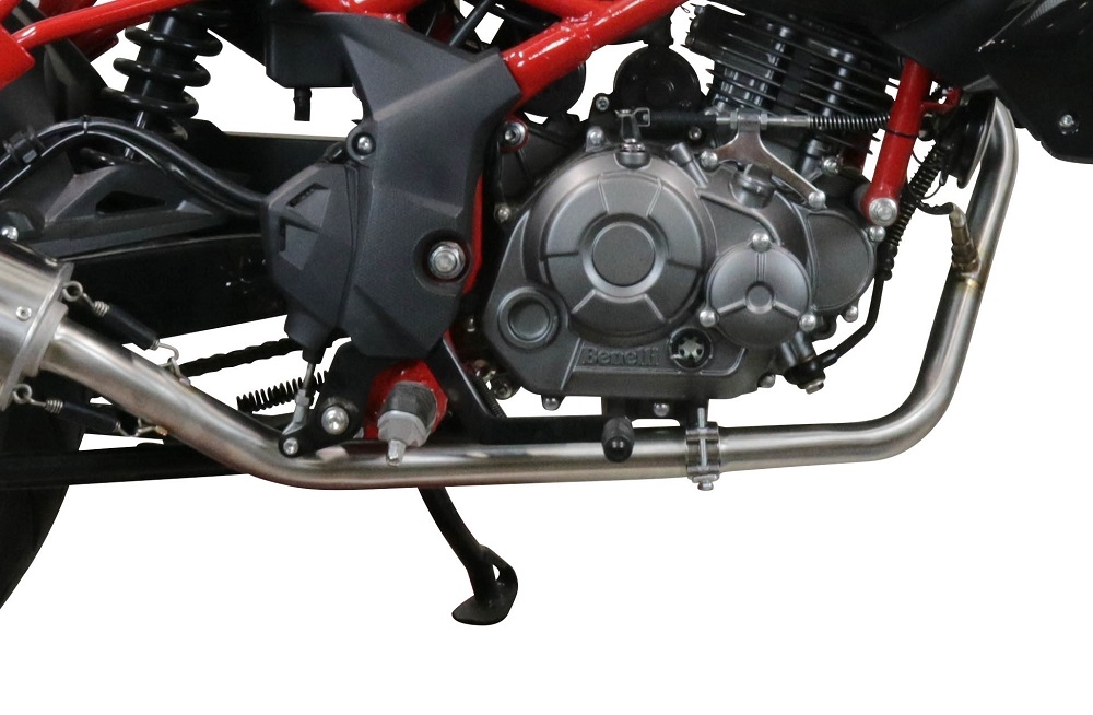 Exhaust compatible with Benelli Bn 125 2021-2024, Furore Evo4 Nero, Full system exhaust, including removable db killer 