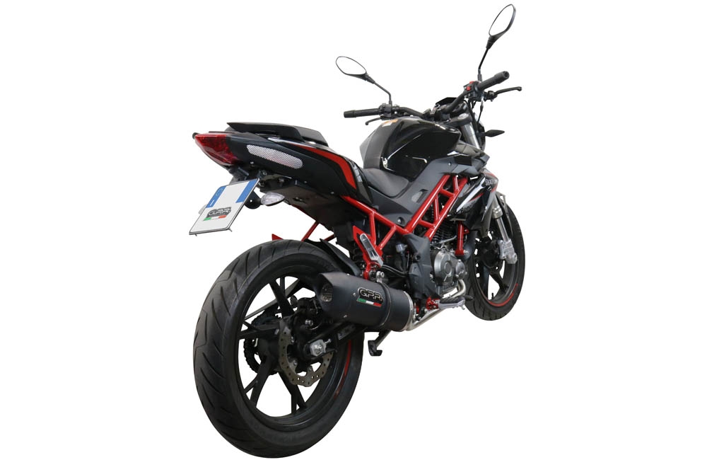 Exhaust compatible with Benelli Bn 125 2021-2024, Furore Evo4 Nero, Full system exhaust, including removable db killer 