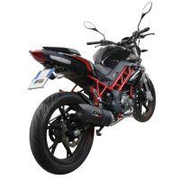 Exhaust compatible with Benelli Bn 125 2021-2024, Furore Evo4 Nero, Full system exhaust, including removable db killer 