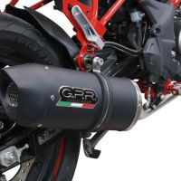 Exhaust compatible with Benelli Bn 125 2021-2024, Furore Evo4 Nero, Full system exhaust, including removable db killer 