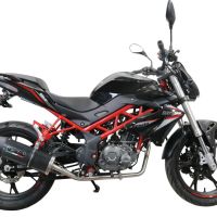 Exhaust compatible with Benelli Bn 125 2021-2024, Furore Evo4 Poppy, Full system exhaust, including removable db killer 