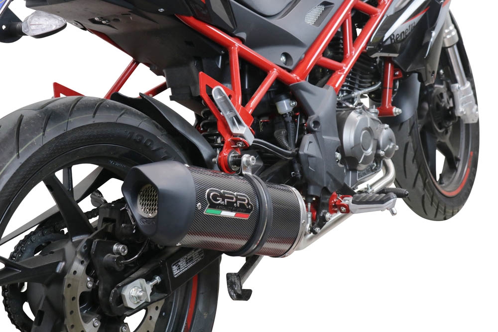 Exhaust compatible with Benelli Bn 125 2021-2024, Furore Evo4 Poppy, Full system exhaust, including removable db killer 
