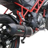 Exhaust compatible with Benelli Bn 125 2021-2024, Furore Evo4 Poppy, Full system exhaust, including removable db killer 