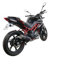 Exhaust compatible with Benelli Bn 125 2018-2020, M3 Black Titanium, Full system exhaust, including removable db killer 