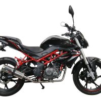 Exhaust compatible with Benelli Bn 125 2021-2024, M3 Inox , Full system exhaust, including removable db killer 