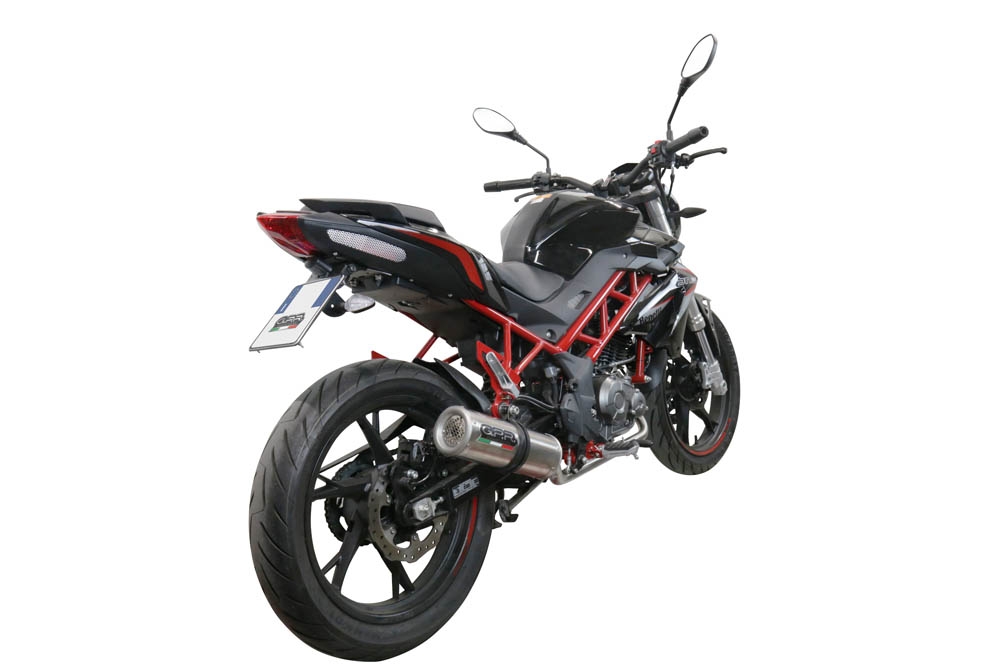 Exhaust compatible with Benelli Bn 125 2021-2024, M3 Inox , Full system exhaust, including removable db killer 