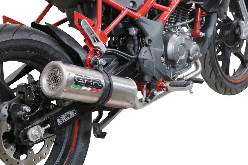 Exhaust compatible with Benelli Bn 125 2021-2024, M3 Inox , Full system exhaust, including removable db killer 