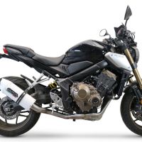 GPR exhaust compatible with  Honda CBR650R 2024-2025, Albus Ceramic, Full system exhaust, including removable db killer 