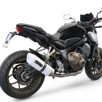 GPR exhaust compatible with  Honda CBR650R 2024-2025, Albus Ceramic, Full system exhaust, including removable db killer 