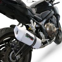 GPR exhaust compatible with  Honda CBR650R 2024-2025, Albus Ceramic, Full system exhaust, including removable db killer 