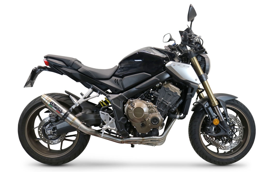 Exhaust compatible with Honda CBR650R 2021-2023, Deeptone Inox, Full system exhaust, including removable db killer 