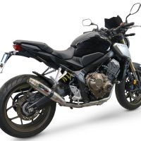 Exhaust compatible with Honda CBR650R 2021-2023, Deeptone Inox, Full system exhaust, including removable db killer 