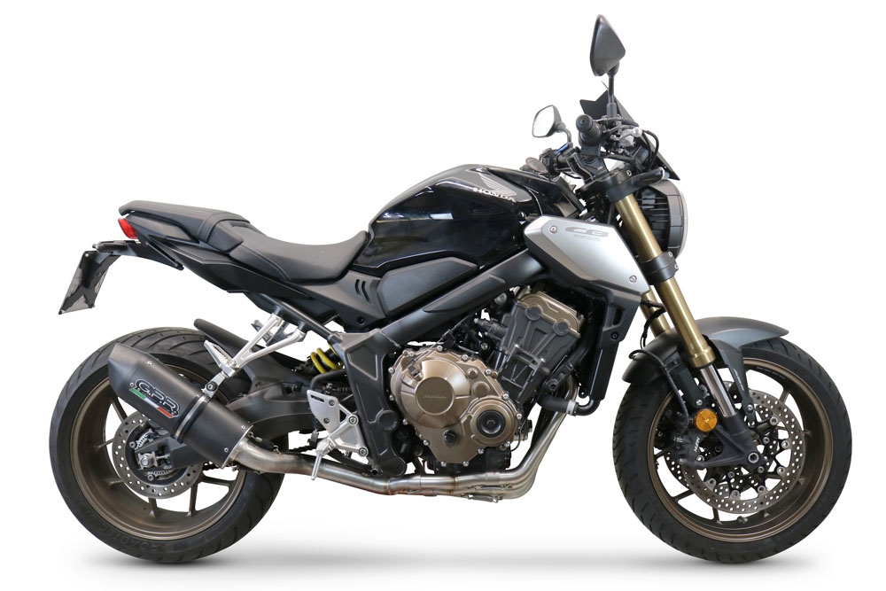 GPR exhaust compatible with  Honda CBR650R 2024-2025, Furore Nero, Full system exhaust, including removable db killer 