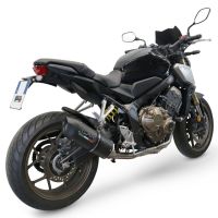 GPR exhaust compatible with  Honda CBR650R 2024-2025, Furore Nero, Full system exhaust, including removable db killer 