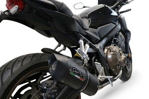 GPR exhaust compatible with  Honda CBR650R 2024-2025, Furore Nero, Full system exhaust, including removable db killer 