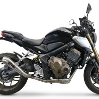 Exhaust compatible with Honda CBR650F 2017-2018, Powercone Evo, Full system exhaust, including removable db killer 