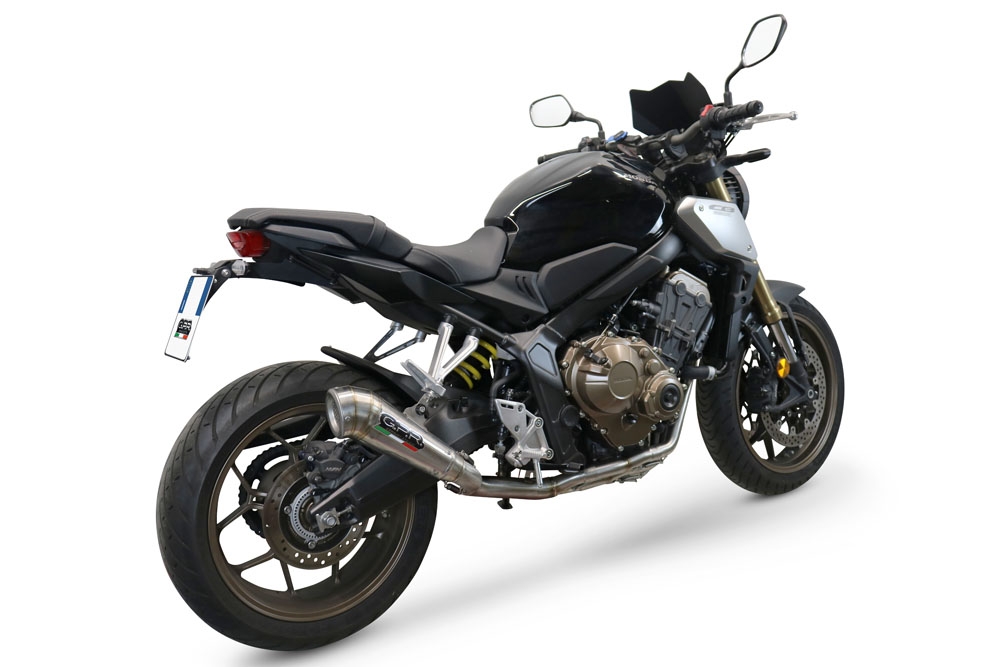 Exhaust compatible with Honda CBR650F 2017-2018, Powercone Evo, Full system exhaust, including removable db killer 