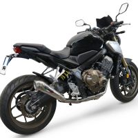 Exhaust compatible with Honda CBR650F 2017-2018, Powercone Evo, Full system exhaust, including removable db killer 