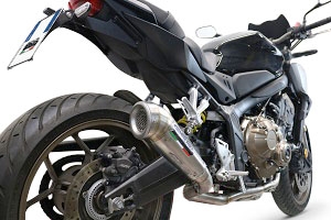 Exhaust compatible with Honda CBR650F 2017-2018, Powercone Evo, Full system exhaust, including removable db killer 