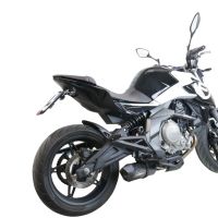 Exhaust compatible with Cf Moto 400 NK 2019-2020, Furore Poppy, Slip-on exhaust including link pipe and removable db killer 