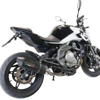 Exhaust compatible with Cf Moto 400 NK 2021-2023, Furore Evo4 Poppy, Slip-on exhaust including removable db killer, link pipe and catalyst 