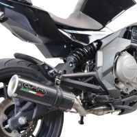 GPR exhaust compatible with  Cf Moto 400 NK 2021-2023, M3 Poppy , Slip-on exhaust including removable db killer, link pipe and catalyst,  EPA-compliant 