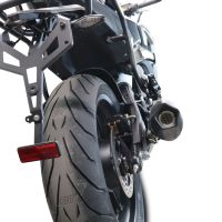 Exhaust compatible with Cf Moto 650 Gt 2022-2024, GP Evo4 Poppy, Slip-on exhaust including removable db killer and link pipe 