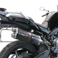 Exhaust compatible with Cf Moto 800 Mt Touring 2022-2024, Dual Poppy, Slip-on exhaust including removable db killer and link pipe 