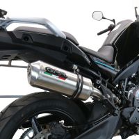 Exhaust compatible with Cf Moto 800 Mt Touring 2025-2026, Satinox , Slip-on exhaust including removable db killer and link pipe, EPA-compliant 