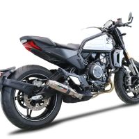 GPR exhaust compatible with Cf Moto 700 CL-X Heritage  2022-2024, Deeptone Inox, Slip-on exhaust including removable db killer and link pipe, EPA-compliant 