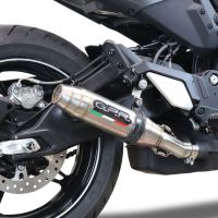 GPR exhaust compatible with Cf Moto 700 CL-X Heritage  2022-2024, Deeptone Inox, Slip-on exhaust including removable db killer and link pipe, EPA-compliant 