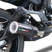 GPR exhaust compatible with  Cf Moto 700 CL-X Adv 2022-2024, M3 Poppy , Slip-on exhaust including removable db killer and link pipe, EPA-compliant 